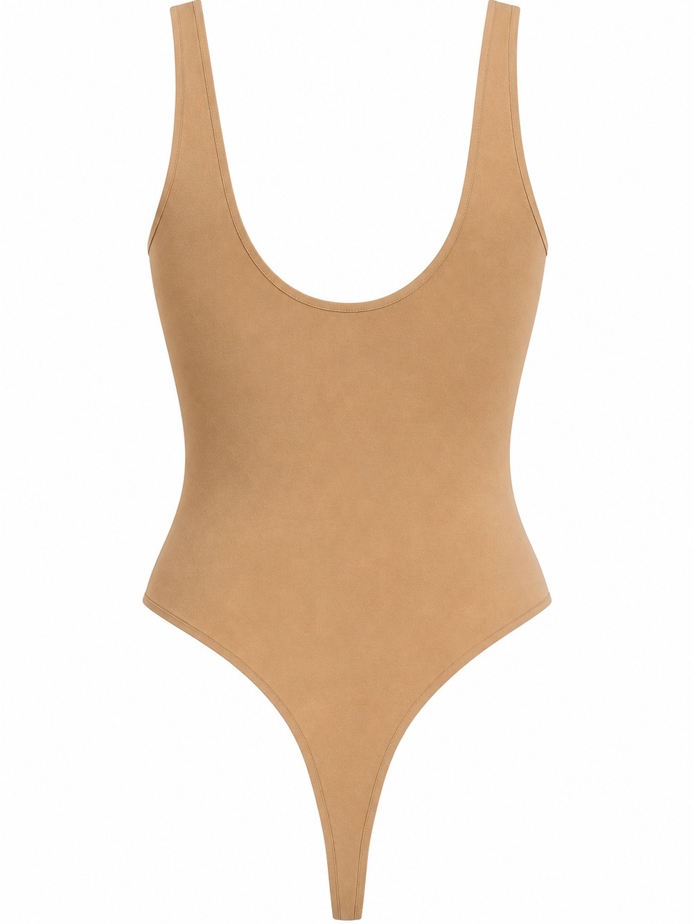 SKIMS Fits Everybody Square Neck Thong Bodysuit Clay Large NWT Shapewear - Picture 8 of 9